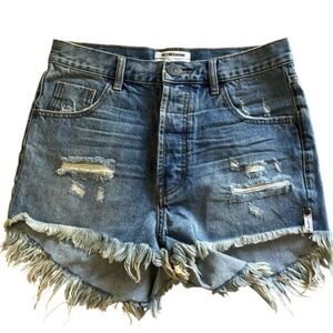 One Teaspoon Johnni Blu Outlaws Jean Shorts NWT